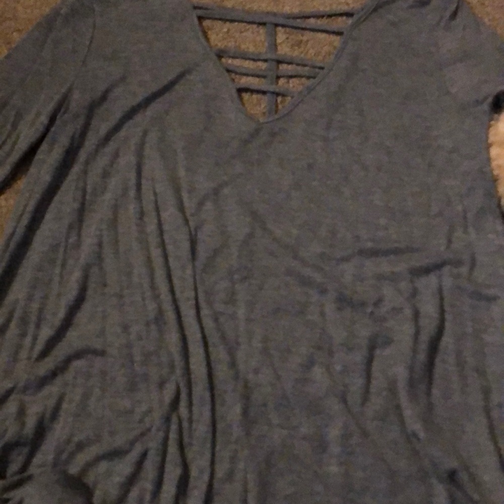 Long sleeve cut out top